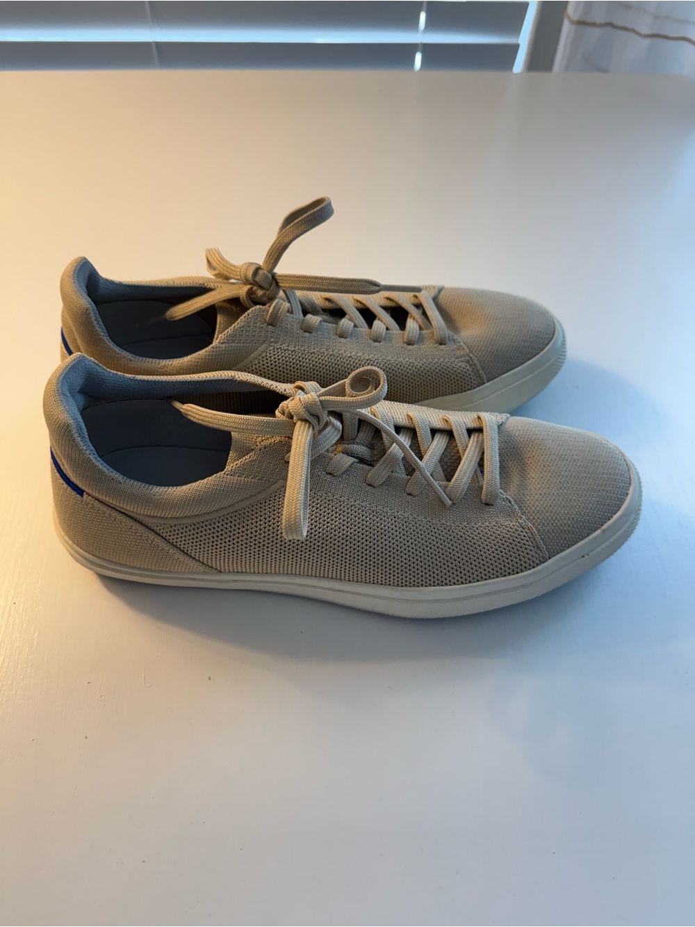 Worn Once Rothy's Beige Knit Low-Top Sneakers
